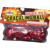 huge red crackling ball